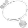 Alex and Ani Initial I Pave Starburst Texture Bangle(Shiny Silver)