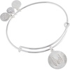 Alex and Ani Initial I Pave Starburst Texture Bangle(Shiny Silver)