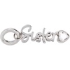 Alex and Ani Loved Ones Elongated Interchangeable Charms(Stainless Silver)
