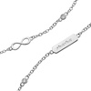Alex and Ani Mama Infinity Adjustable Bracelet for Women(Shiny Silver)