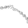 Alex and Ani Mom Elongated Crystal Stretch Bracelet for Women(Shiny Silver)