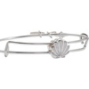 Alex and Ani Mother of Pearl Scallop Shell Slider Bangle