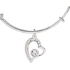 Alex and Ani Mother of the Bride Heart Bangle(Silver)