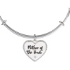 Alex and Ani Mother of the Bride Heart Bangle(Silver)