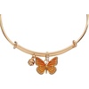 Alex and Ani NYBG Monarch Butterfly Bangle, Brass Shiny Gold