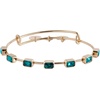 Alex and Ani November Birthstone Emerald Cut Bangle(Shiny Gold)