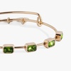 Alex and Ani November Birthstone Emerald Cut Bangle(Shiny Gold)