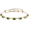 Alex and Ani November Birthstone Emerald Cut Bangle(Shiny Gold)
