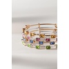 Alex and Ani November Birthstone Emerald Cut Bangle(Shiny Silver)