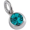 Alex and Ani October Birthstone Interchangeable Charm(Stainless Silver)