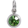Alex and Ani October Birthstone Interchangeable Charm(Stainless Silver)
