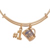 Alex and Ani Office MVP Bangle, Brass Shiny Gold