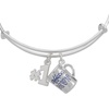 Alex and Ani Office MVP Bangle, Brass Shiny Silver