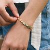 Alex and Ani PC20CH46G,Create Your Own, Swarovski Color Code Emerald Charm,14kt Gold Plated,Green, Slider Charms