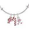 Alex and Ani Peppermint Candy Cane Bracelets(Candy Cane Charm Bangle)
