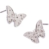 Alex and Ani SOM – Glass Butterfly Statement Stud Earring, Shiny Silver
