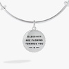 Alex and Ani Sand Dollar Charm Bangle(Shiny Silver)