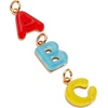 Alex and Ani School Charm Collection – Playful Enamel & Resin Charms for Bracelets and Necklaces, Nickel-Free, Ideal Gift for Students and Teachers(ABC Charm Trio Set of 3)