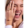Alex and Ani Score Board Fidget Ring, Brass Shiny Gold