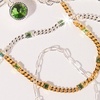 Alex and Ani September Birthstone Sapphire Curb Chain Bracelet(Gold)