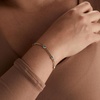 Alex and Ani September Birthstone Sapphire Curb Chain Bracelet(Gold)