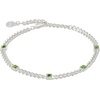 Alex and Ani September Birthstone Sapphire Curb Chain Bracelet(Silver)