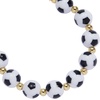 Alex and Ani Soccer Beaded EWB Oversized | 12mm Soccer Ball Beads | Beaded Bracelet for Women | Adjustable Bracelet | Soccer Jewelry for Women