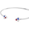 Alex and Ani Star Cord Bracelet(Red  White and Blue 3 stone flex cuff)