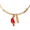 Alex and Ani Strength’ Cardinal Duo Charm Bangle Bracelet(Gold)