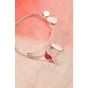 Alex and Ani Strength’ Cardinal Duo Charm Bangle Bracelet(Shiny Silver)