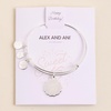 Alex and Ani ‘Sweet 16’ Charm Bangle – Expandable Bracelet for Women, Nickel-Free, Shiny Silver Finish, Ideal Gift Jewelry