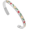 Alex and Ani Tea Party Tulip Cuff, Brass Shiny Silver