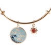 Alex and Ani Textured Goldfish Charm Bangle(Gold)