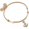 Alex and Ani Textured Goldfish Charm Bangle(Two Toned)
