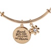 Alex and Ani Thank You For Helping Me Bloom’ Charm Bangle(Gold)