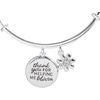 Alex and Ani Thank You For Helping Me Bloom’ Charm Bangle(Silver)