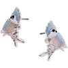 Alex and Ani Tufted Titmouse Bird Jewelry(Stud Earrings)