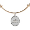 Alex and Ani Two-Tone Guardian Angel Bangle(Shiny Silver)