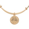 Alex and Ani Wife Charm Bangle Bracelet for Women(Shiny Gold)