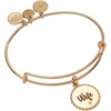 Alex and Ani Wife Mother of Pearl Heart Bangle(Gold)