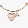 Alex and Ani Wife Mother of Pearl Heart Bangle(Gold)