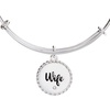 Alex and Ani Wife Mother of Pearl Heart Bangle(Silver)