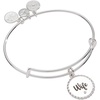 Alex and Ani Wife Mother of Pearl Heart Bangle(Silver)