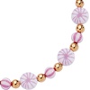 Alex and Ani Womens Holiday Bracelets – Nickel-Free Brass Bracelets, Trendy Women’s Jewelry (Pink Peppermint Beaded Expandable Wire Bracelet, Shiny Gold)