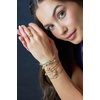 Alex and Ani Woodland Bracelets for Women – Nickel-Free Finish, Trendy, Dainty Design for Everyday Wear, Ideal Gift(Woodland Moth Flex Cuff (Shiny Gold))