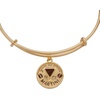 Alex and Ani ‘You’re the Espresso to my Martini’ Charm Bangle Bracelet, Shiny Gold Bracelets for Women, Nickel-Free, Safe Materials