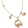 Alex and Ani Zodiac Charm Cluster Necklace(Cancer)