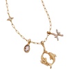 Alex and Ani Zodiac Charm Cluster Necklace(Pisces)