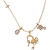 Alex and Ani Zodiac Charm Cluster Necklace(Scorpio)