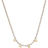 ALEX AND ANI “Babe Crystal Tennis Necklace(Stainless Gold)